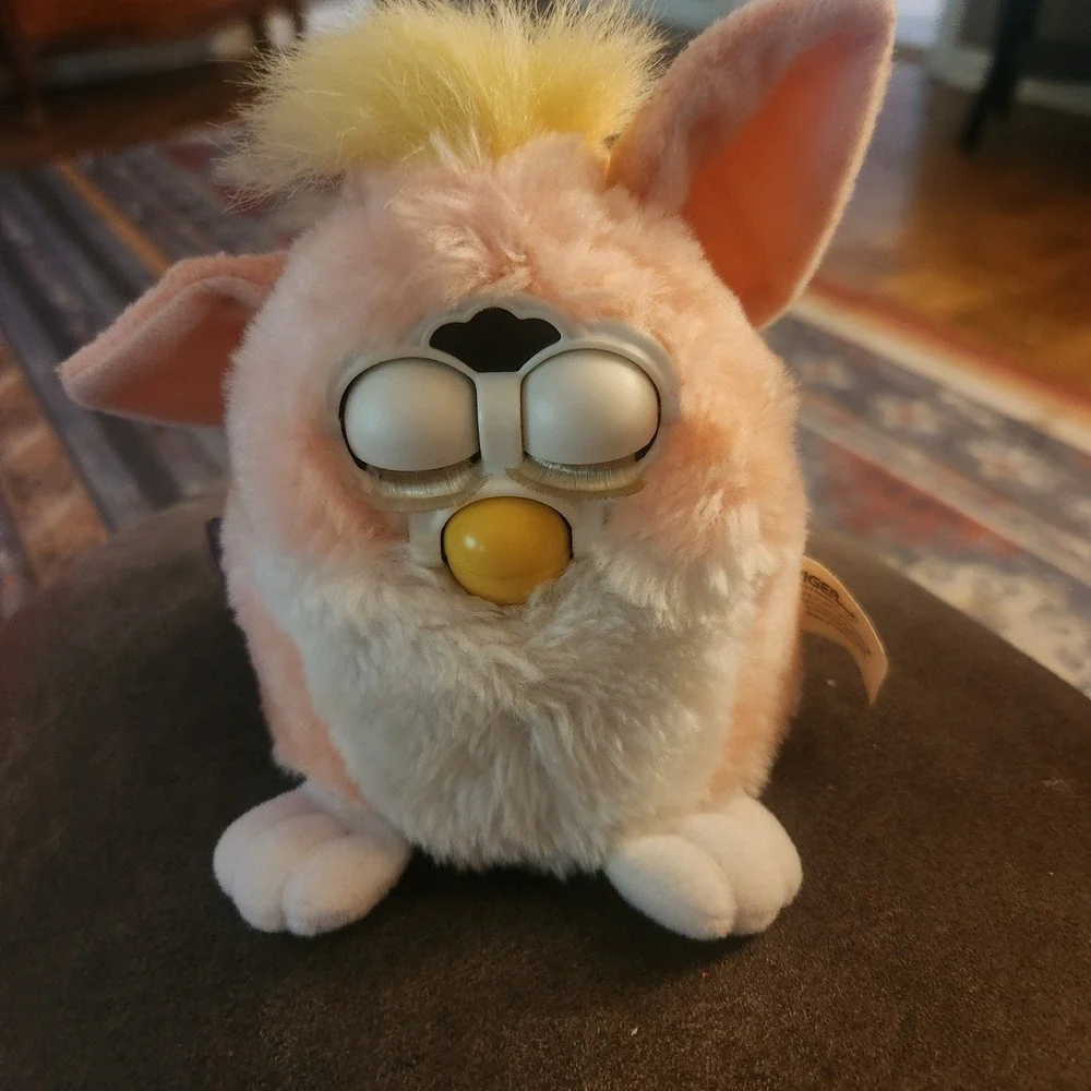 I Work! Vintage 1999 Pink Furby Electronic Interactive Toy Tiger Electronics